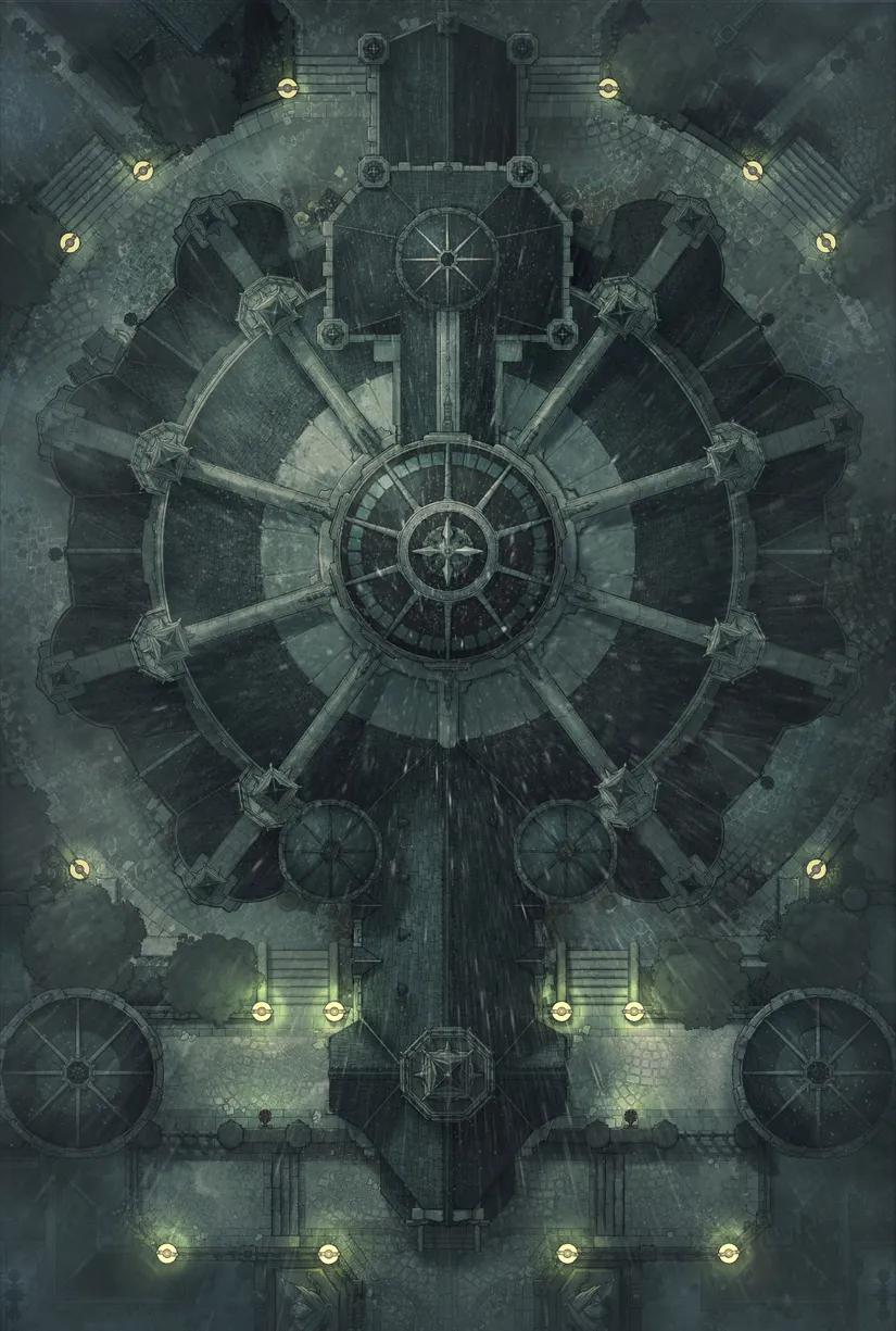Abbey Prison map, Rain variant thumbnail
