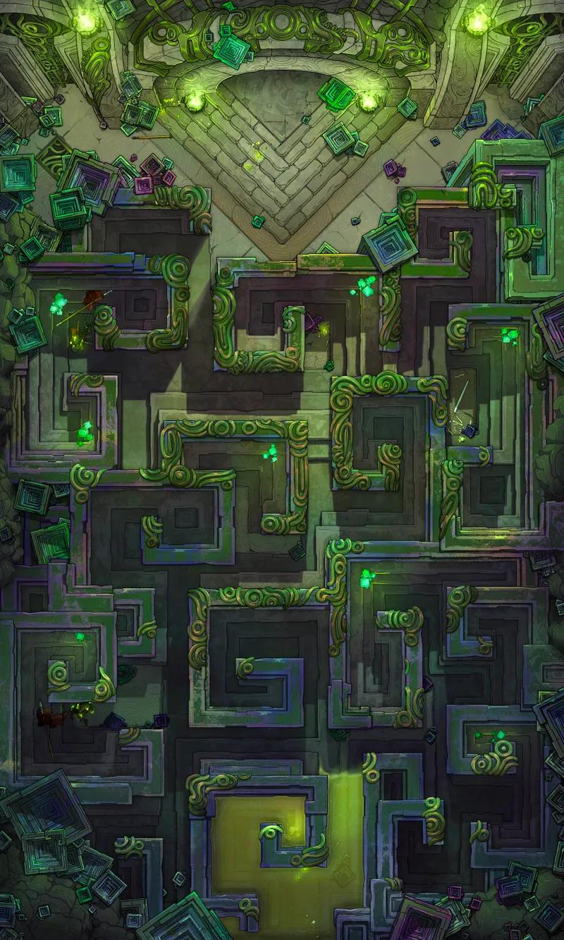 Bismuth Labyrinth map, Slime Stage 01 variant thumbnail