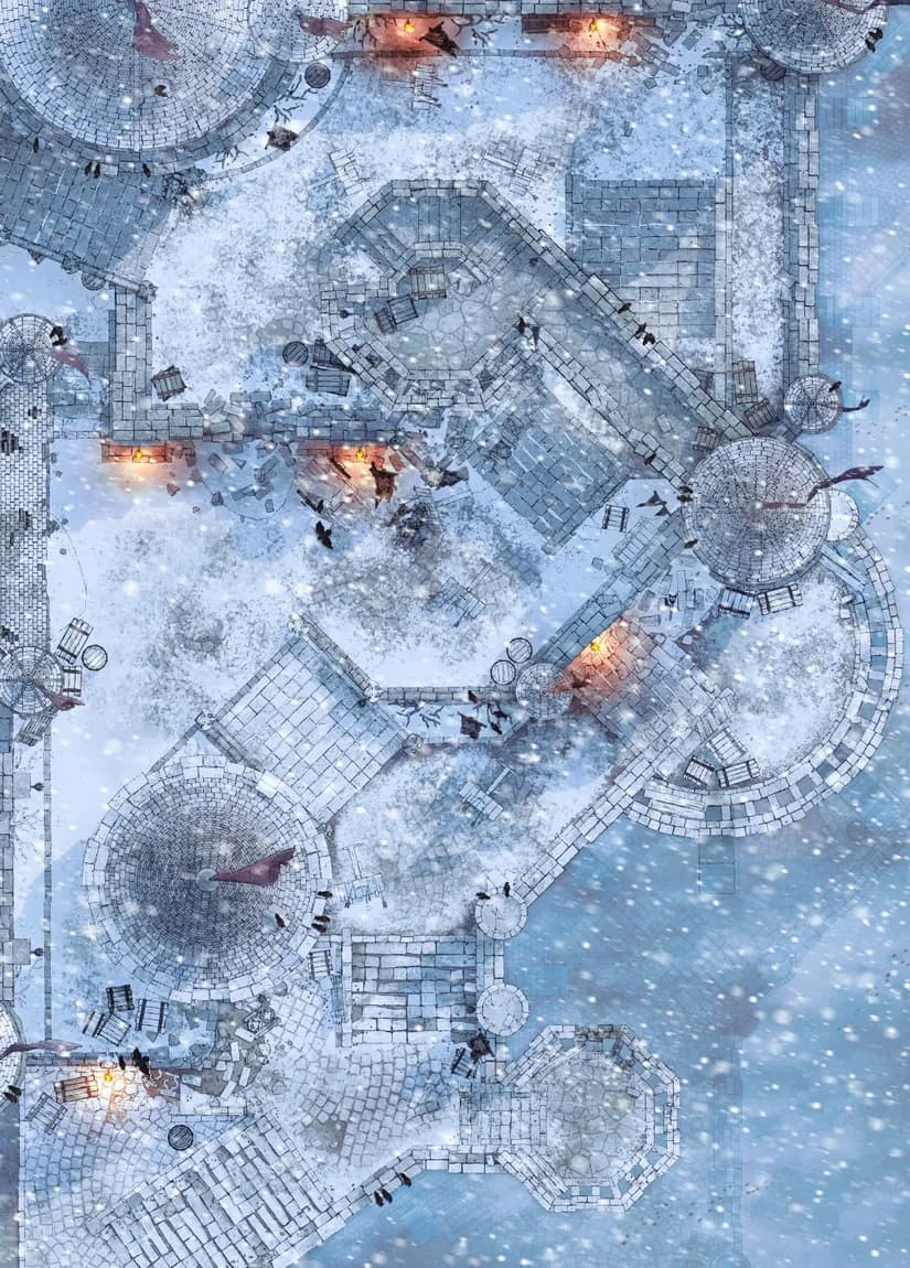 Castle Battlements map, Winter variant thumbnail