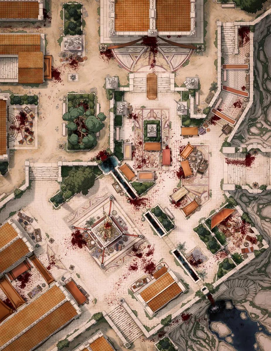 Ancient City Plaza map, Massacre variant thumbnail