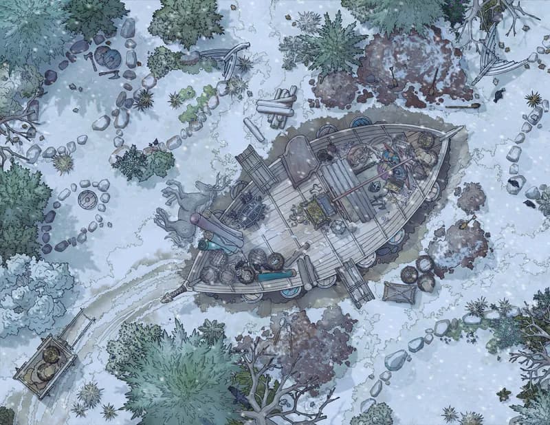 Viking Burial map, Winter variant thumbnail