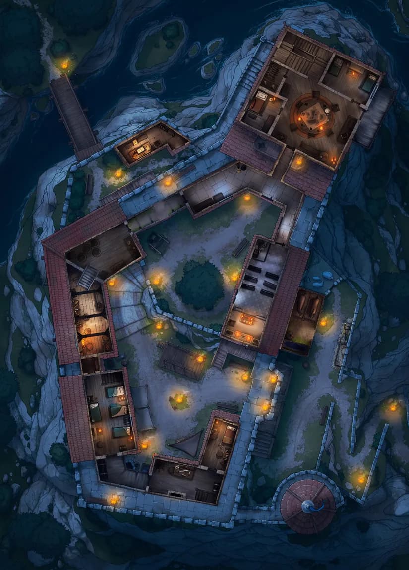 Island Toll Castle map, Floor 2 Night variant thumbnail