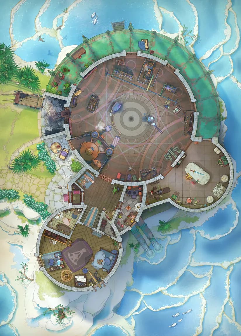 Forge of the Wizard Blacksmith map, No Magic Day variant thumbnail