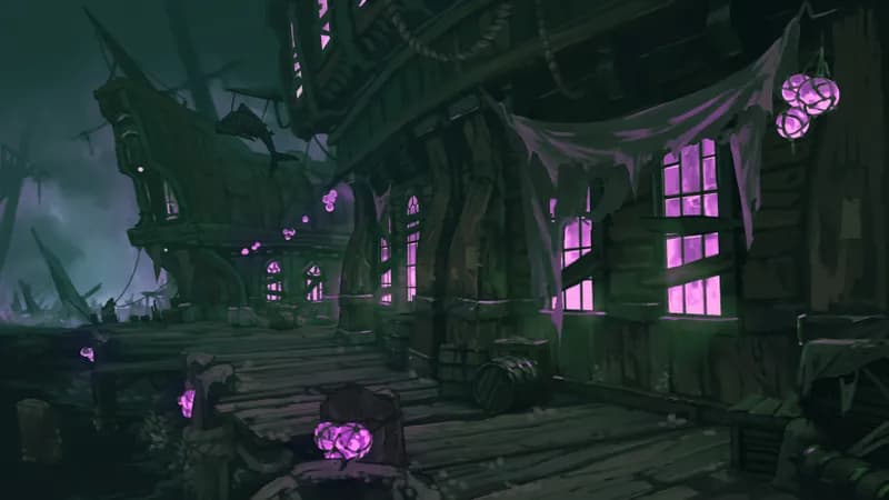 Haunted Dockside Tavern map, The Violet Respite variant thumbnail