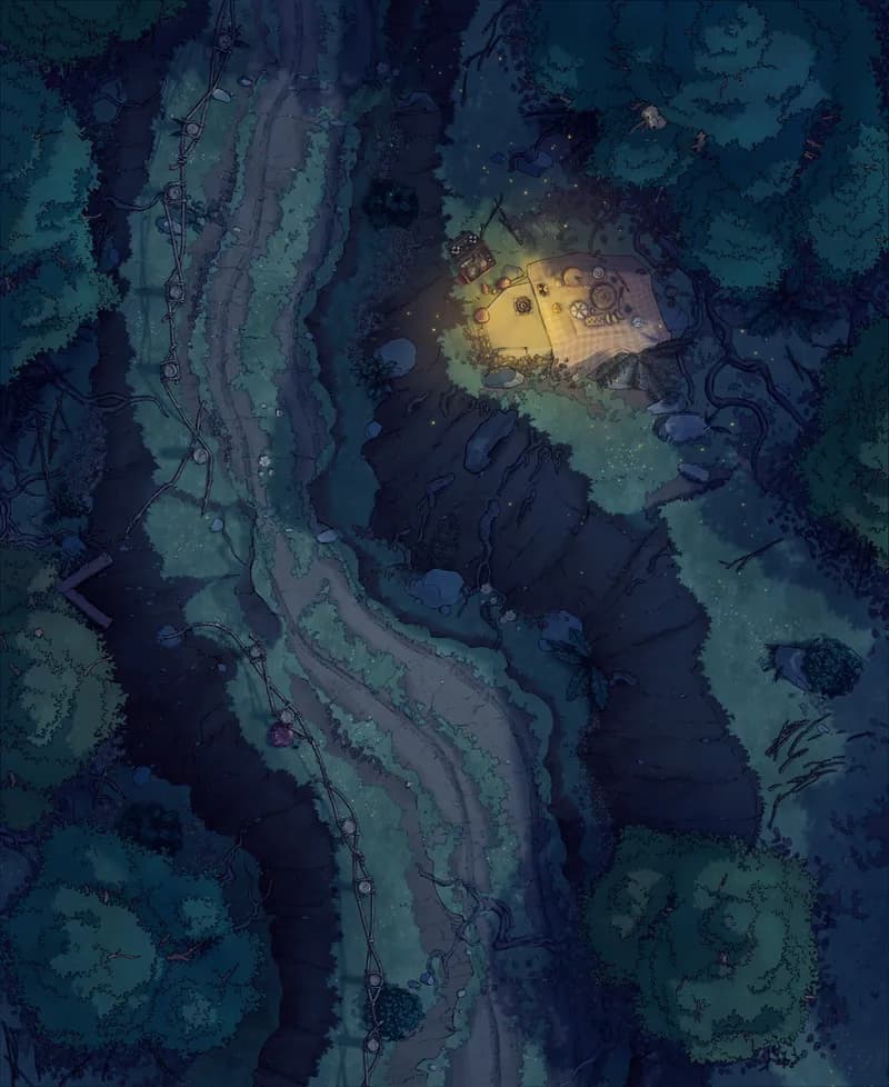 Forest Pass map, Picnic Night variant thumbnail