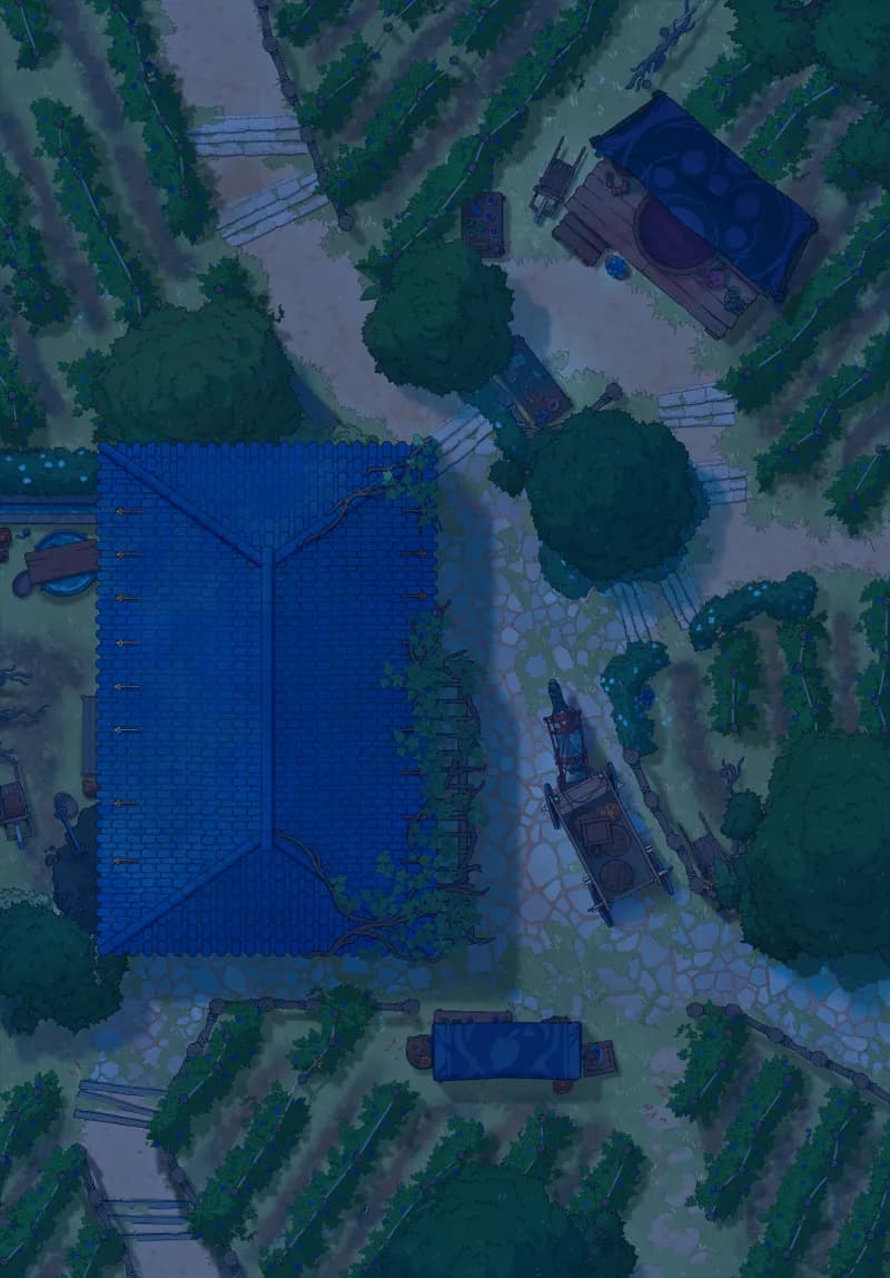 Vivid Vineyard map, Dark variant thumbnail