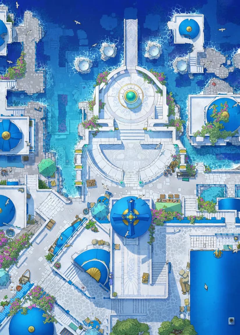 Shimmering Port map, Original Day variant thumbnail