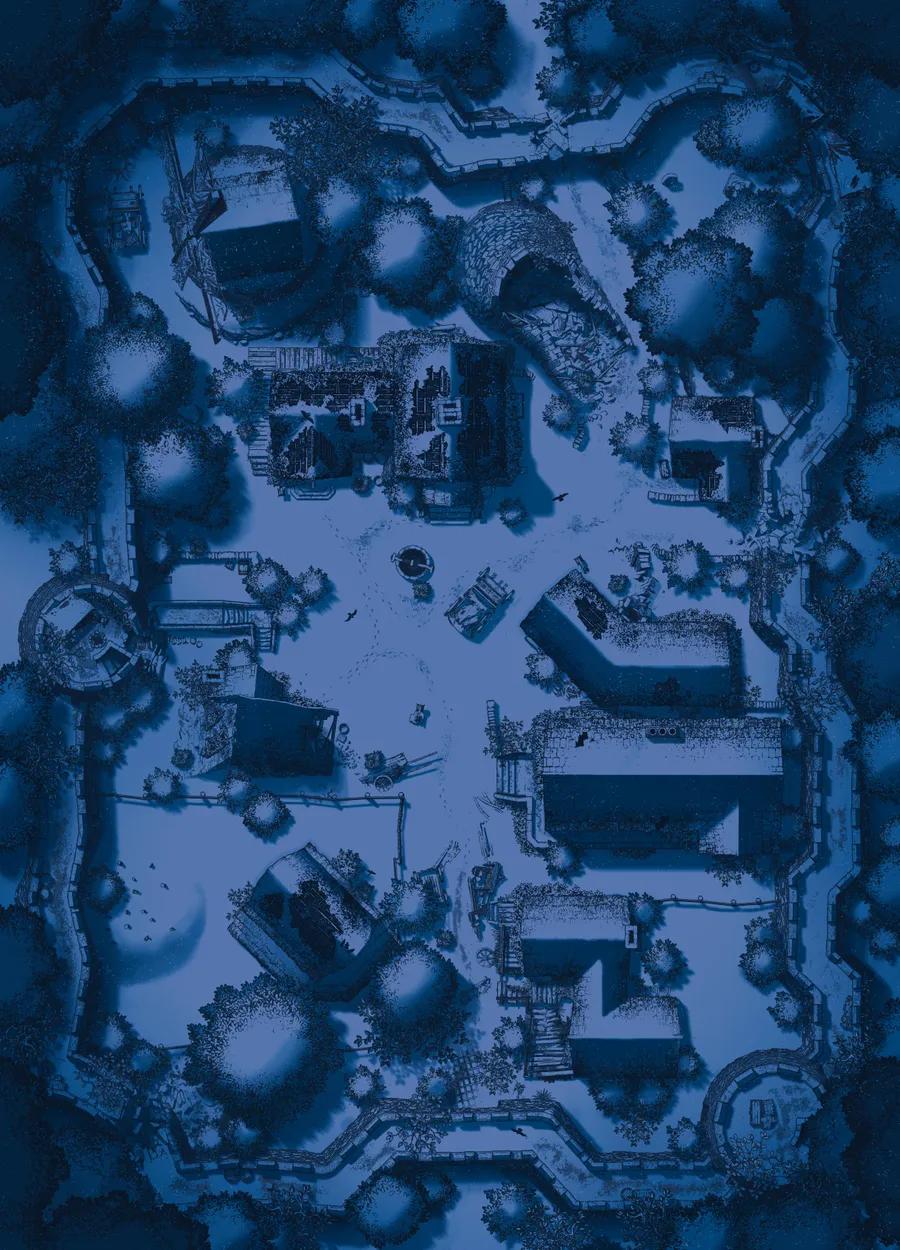 Hauthell map, 05 Winter Night variant thumbnail