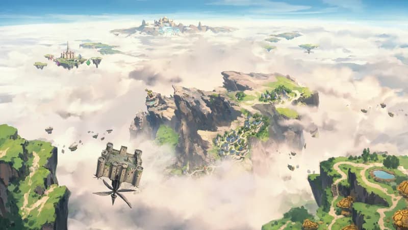 Sky Islands map, Falling Island variant thumbnail