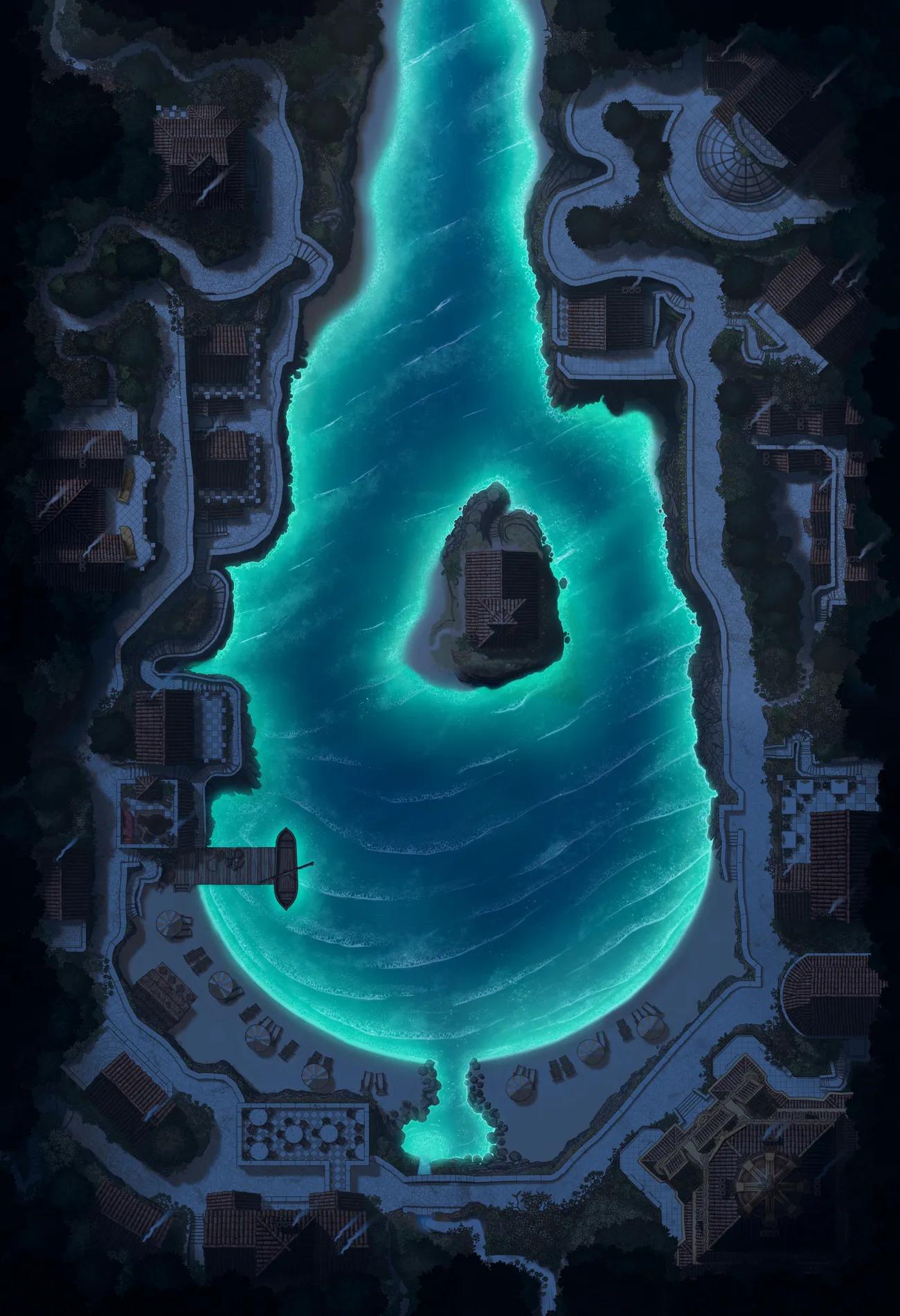 Ruvatello map, Bioluminescent Night variant thumbnail
