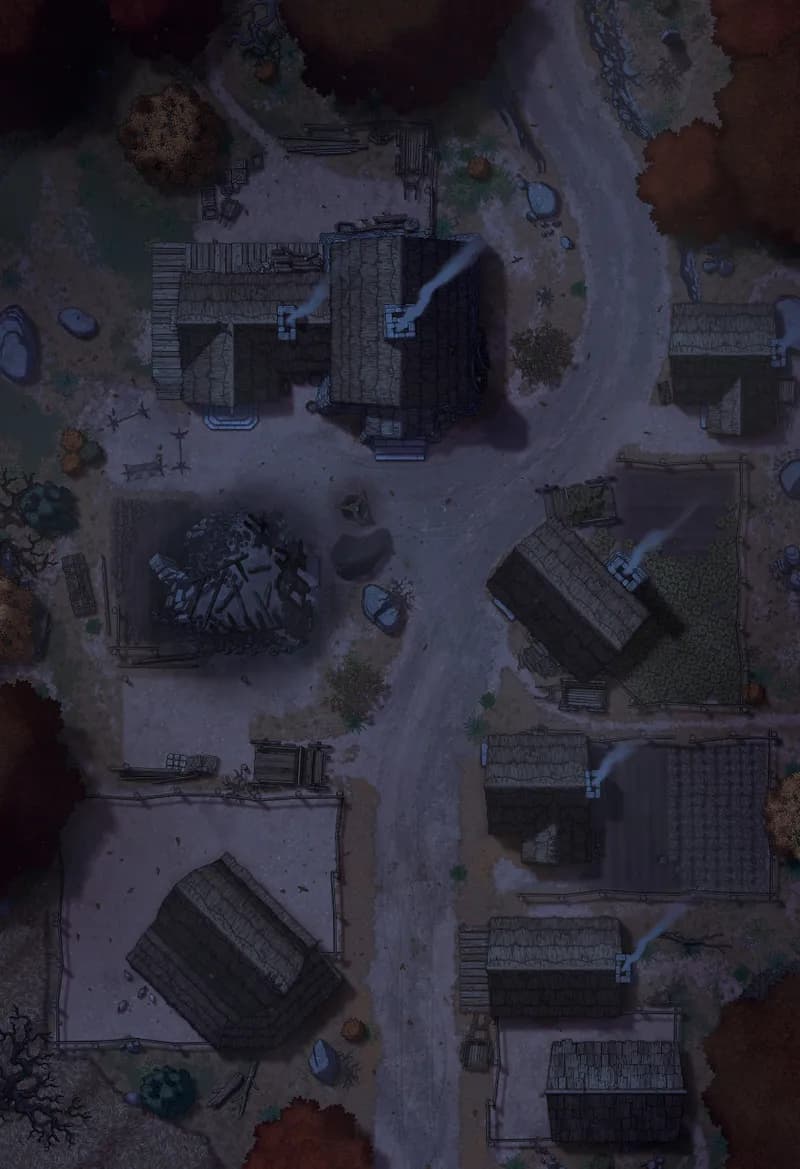 Hauthell map, 02 Autumn Night variant thumbnail