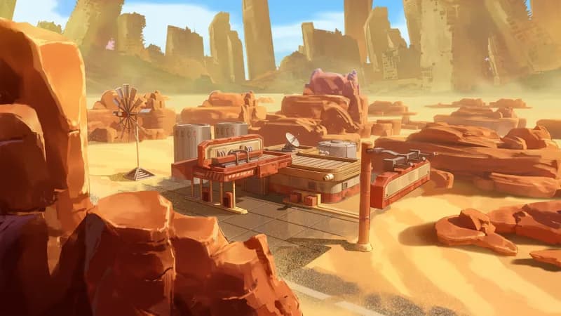 Apocalyptic Fuel Station map, City Outskirts variant thumbnail