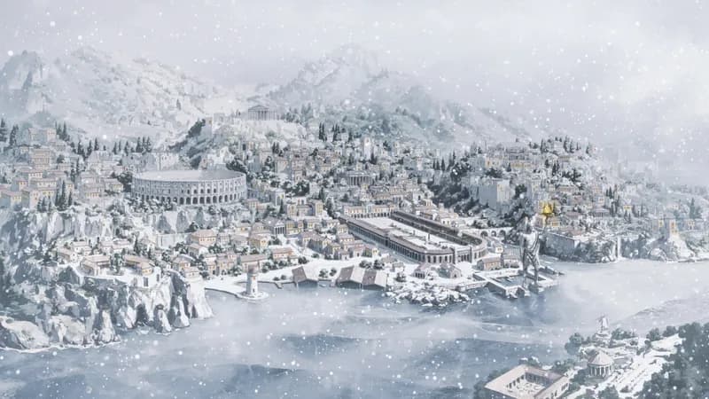Ancient City map, Winter variant thumbnail