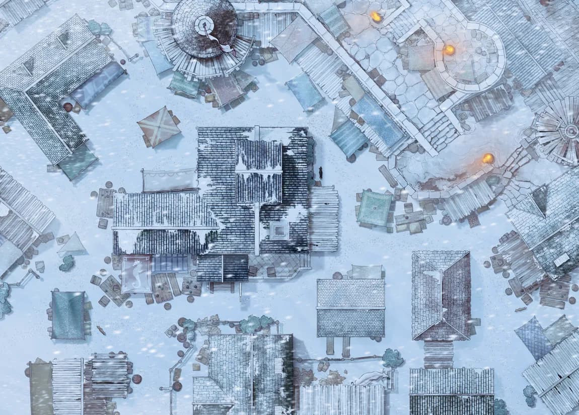 Market Streets map, Winter variant thumbnail