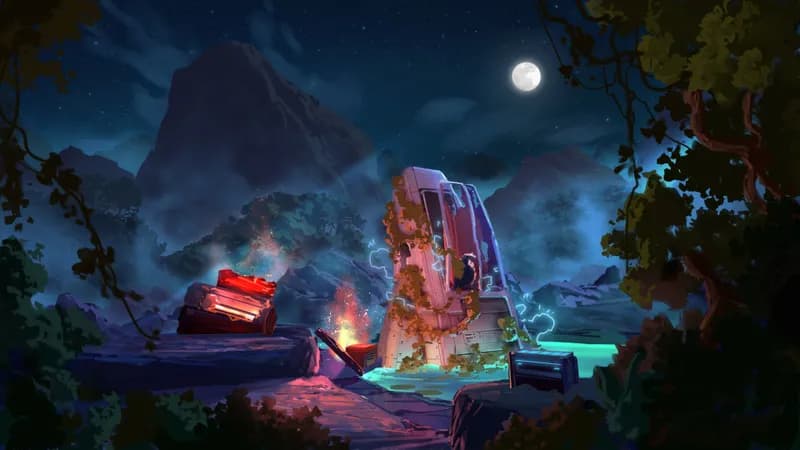 Crash Site Repair Camp map, Moonlight variant thumbnail