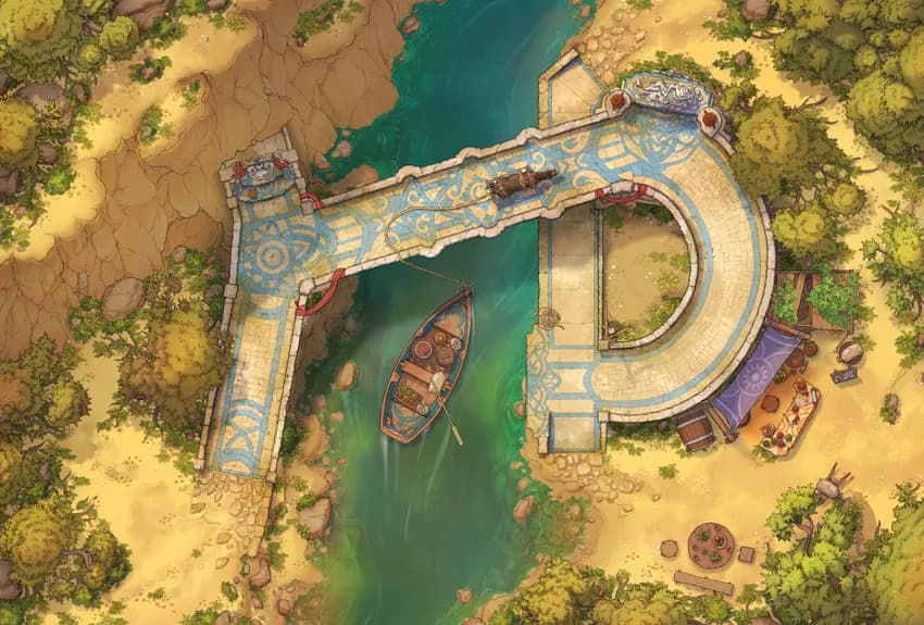 Roving Bridge map, Desert variant thumbnail