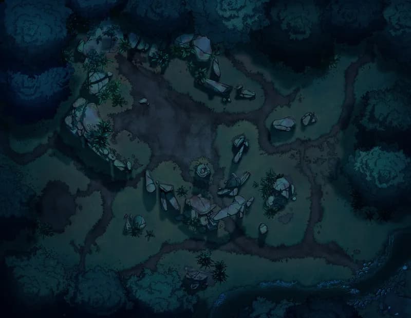 Henge Cave Entrance map, Natural Night variant thumbnail