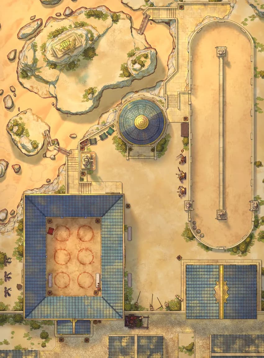 Training Grounds map, Desert variant thumbnail