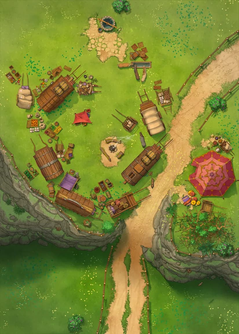 Caravan Camp map, Grasslands variant thumbnail