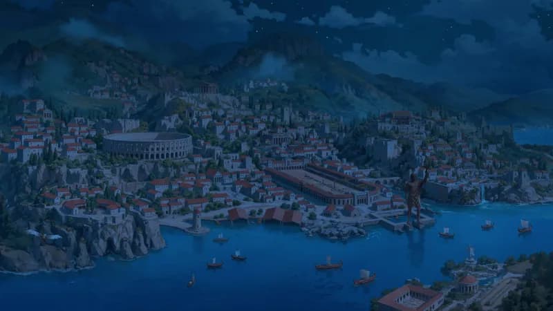Ancient City map, Dark variant thumbnail