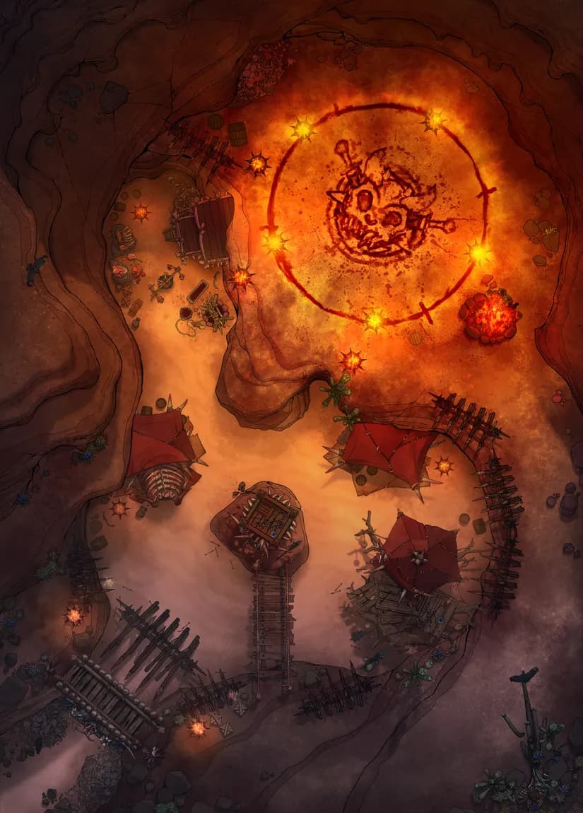 Orc Desert Camp map, Fighting Pit variant thumbnail