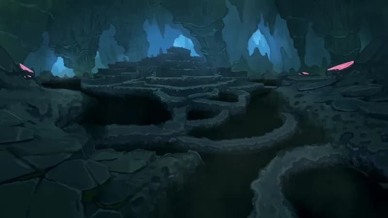 Healing Cave Spring map, Darkness Below variant thumbnail