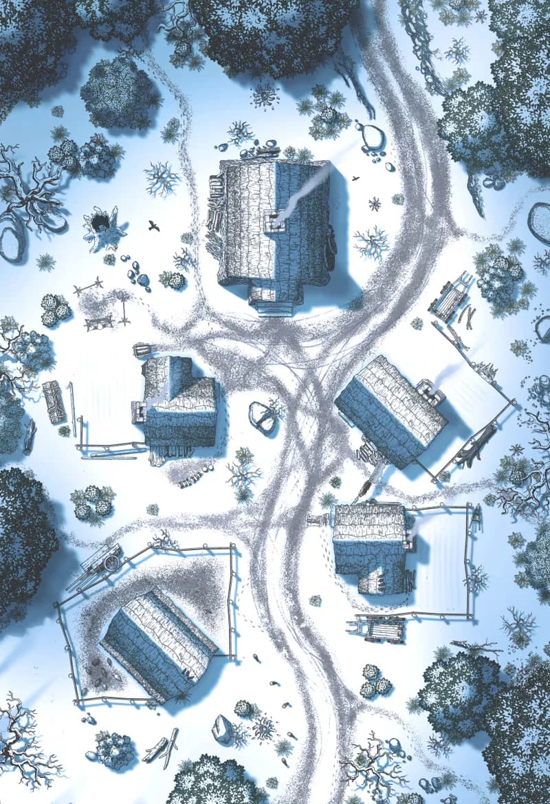 Hauthell map, 01 Winter Day variant thumbnail