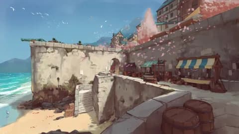 Beach Town map, Spring variant thumbnail