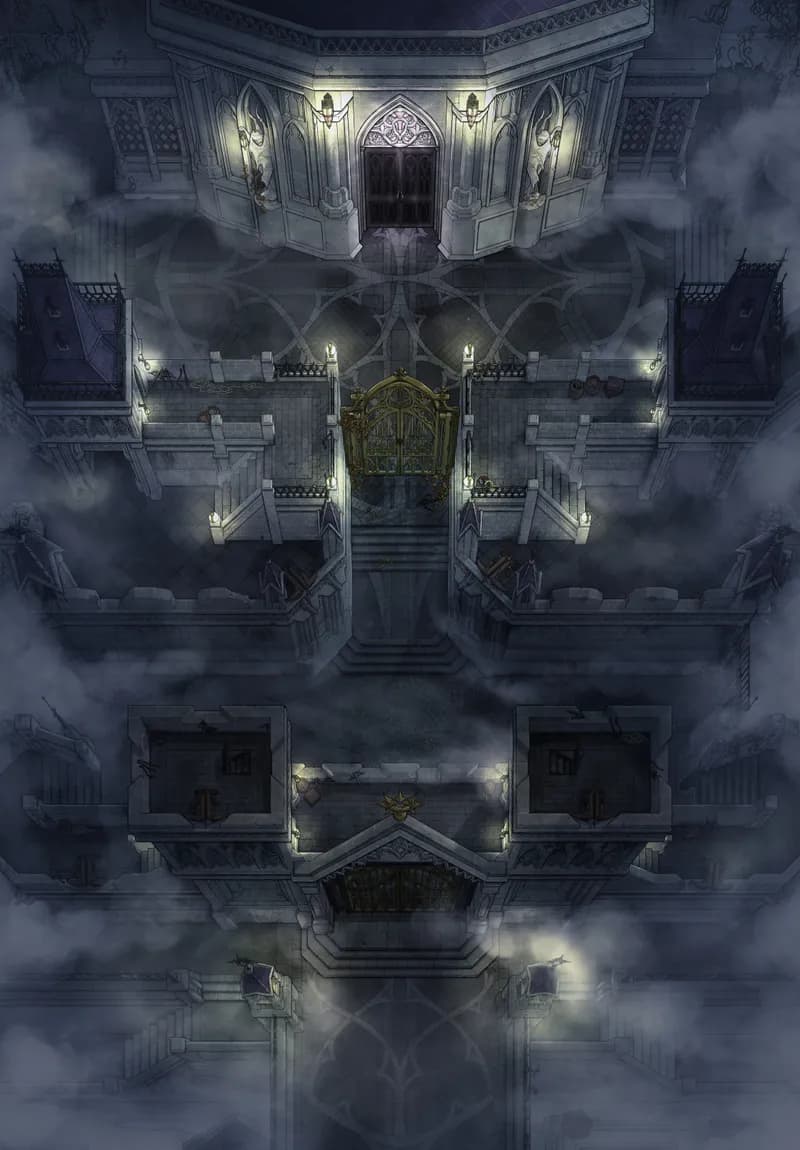 Gated Ramparts map, Fog variant thumbnail