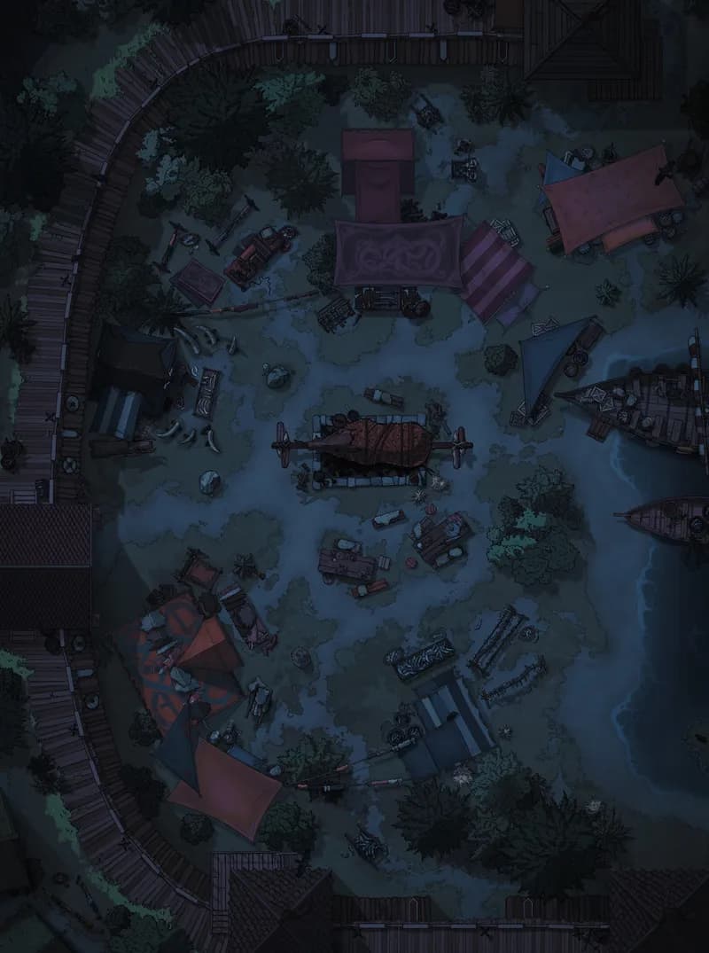 Viking Market map, Dark variant thumbnail