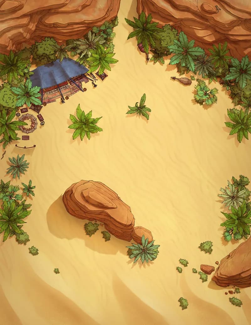 Verdant Oasis map, No Oasis variant thumbnail