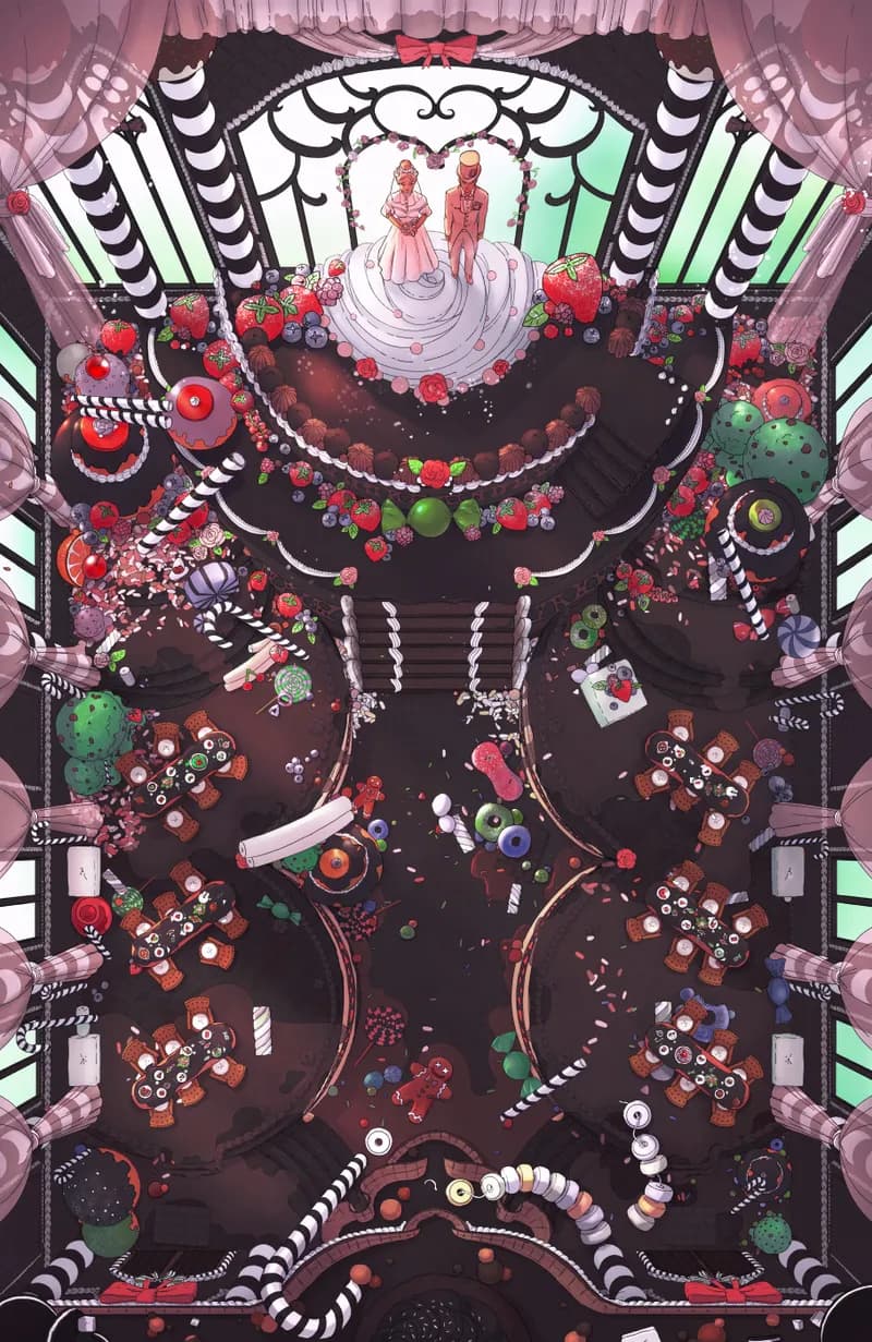 Candy Castle Banquet Hall map, Dark Chocolate variant thumbnail