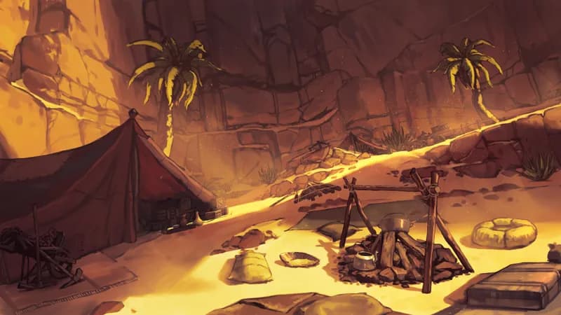 Desert Trading Camp map, Sunset variant thumbnail
