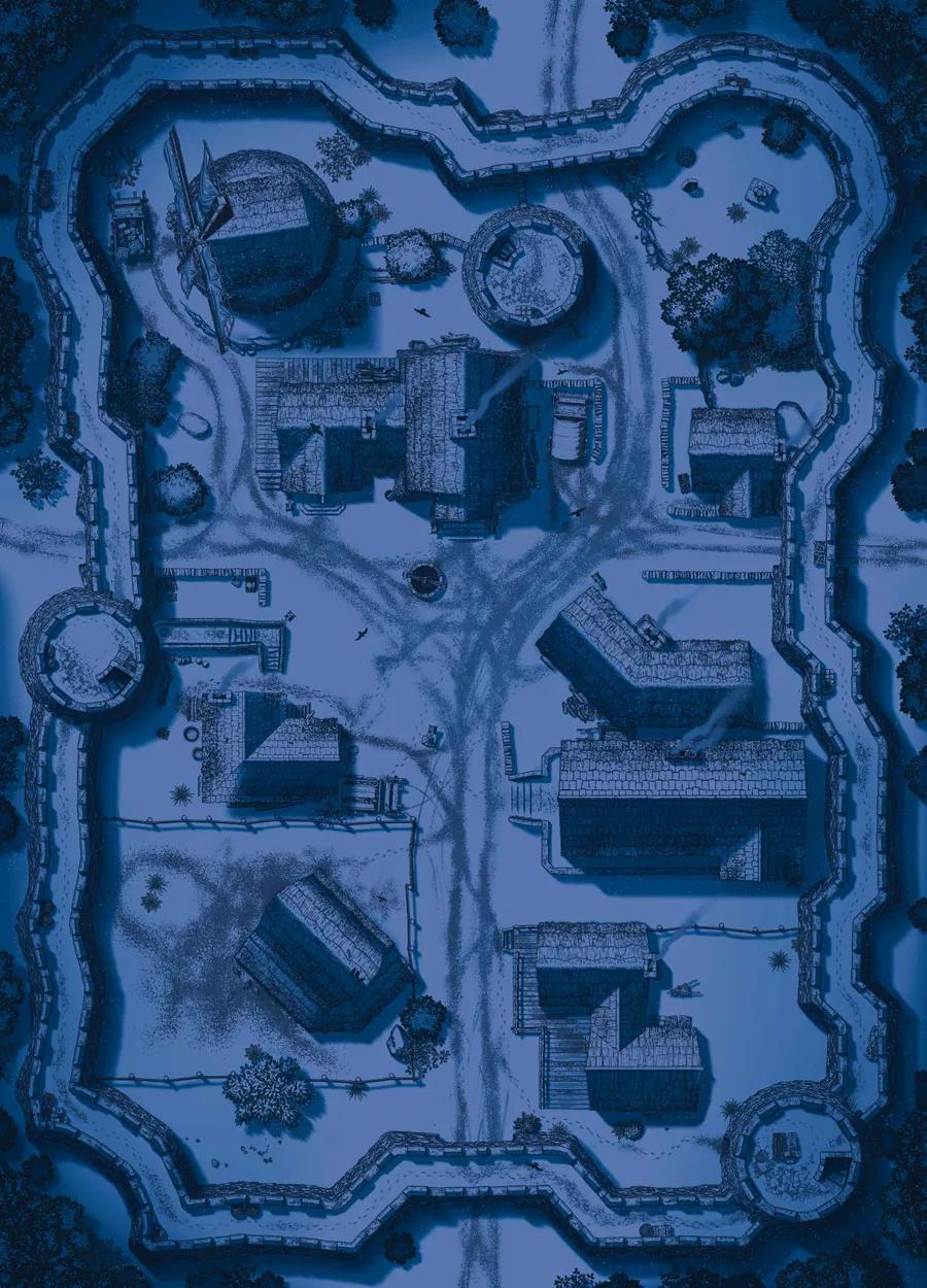 Hauthell map, 04 Winter Night variant thumbnail