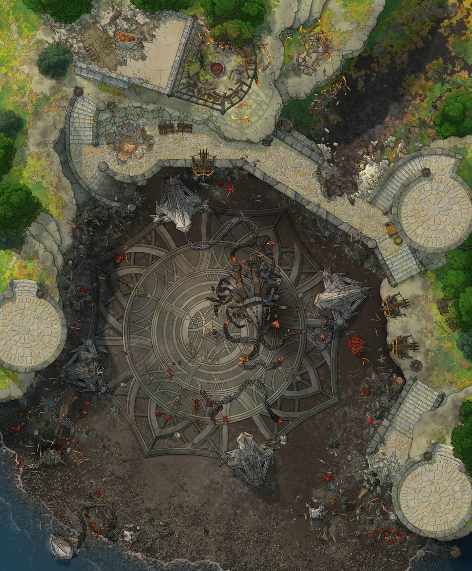 Dragon Enclosure map, No Cannons variant thumbnail