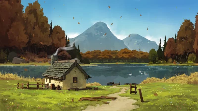 Serene Lakeside map, Autumn variant thumbnail