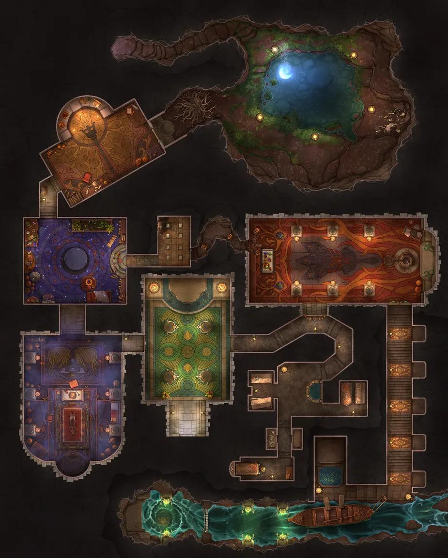 Archon's Catacombs map, No Statues variant thumbnail