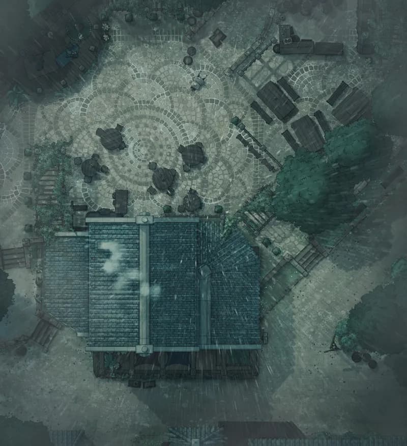Beer Garden Tavern map, Rain variant thumbnail