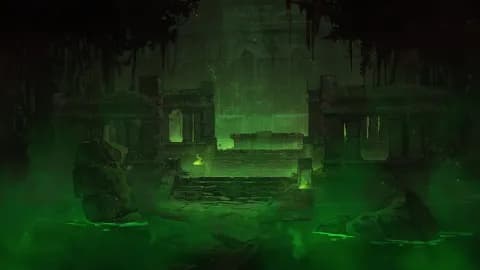 Jungle Temple Entrance map, Toxic Closed variant