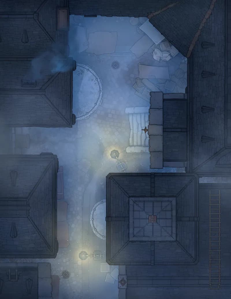 Dark Alleys map, Layout 2 Fog variant thumbnail