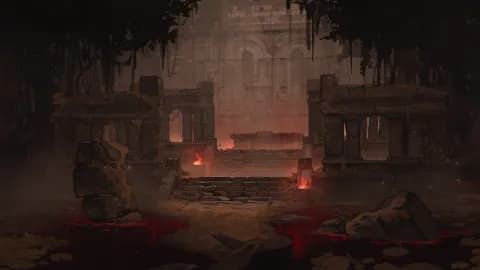 Jungle Temple Entrance map, Blood River Closed variant