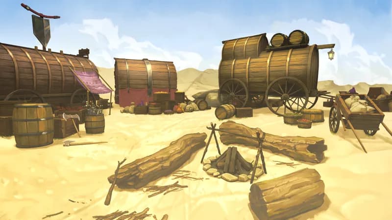 Caravan Camp map, Desert variant thumbnail