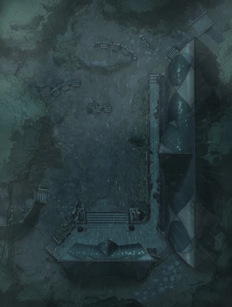 Elven Archery School map, Rain variant thumbnail