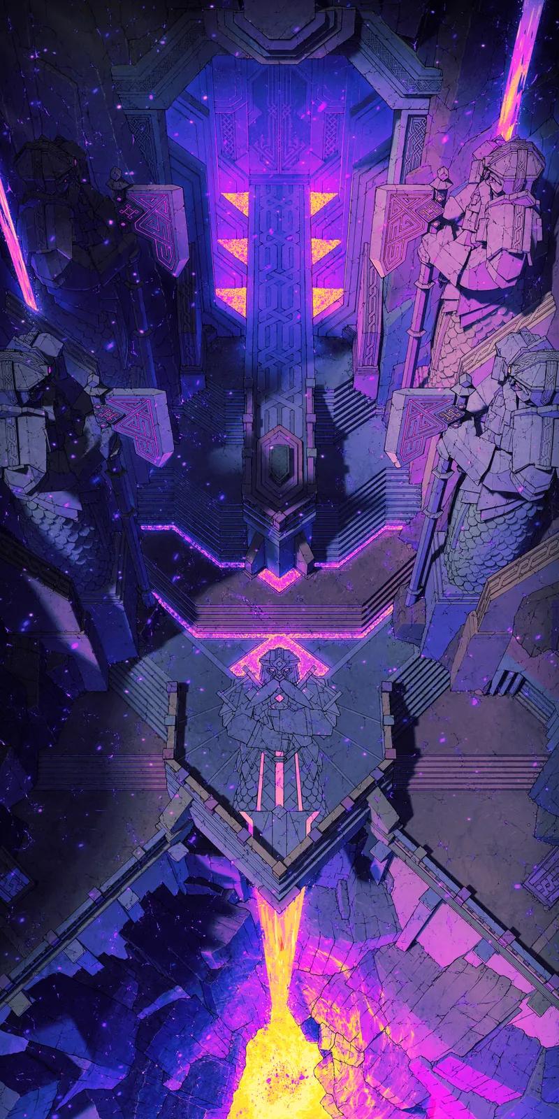 Dwarven Volcano Entrance map, Mana Flow variant thumbnail