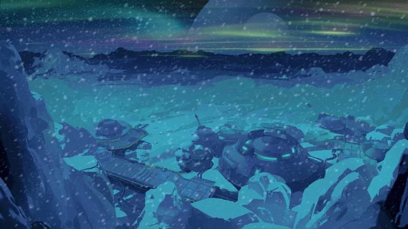 Desert Compound map, Aurora variant thumbnail