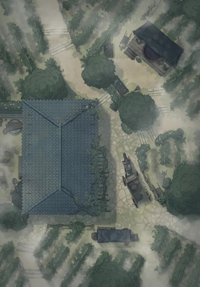 Vivid Vineyard map, Fog variant thumbnail