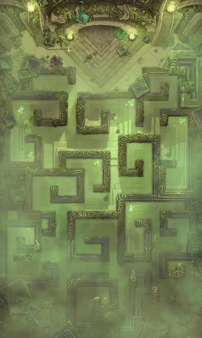 Bismuth Labyrinth map, Fog variant thumbnail