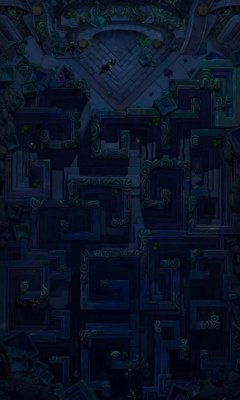 Bismuth Labyrinth map, Dark variant thumbnail