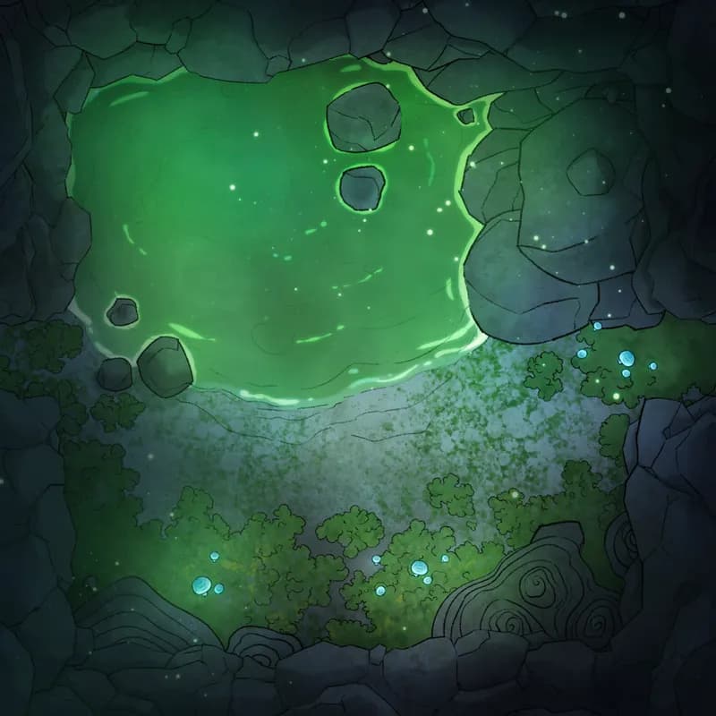 Modular Caves map, Underwater Springs Toxic variant