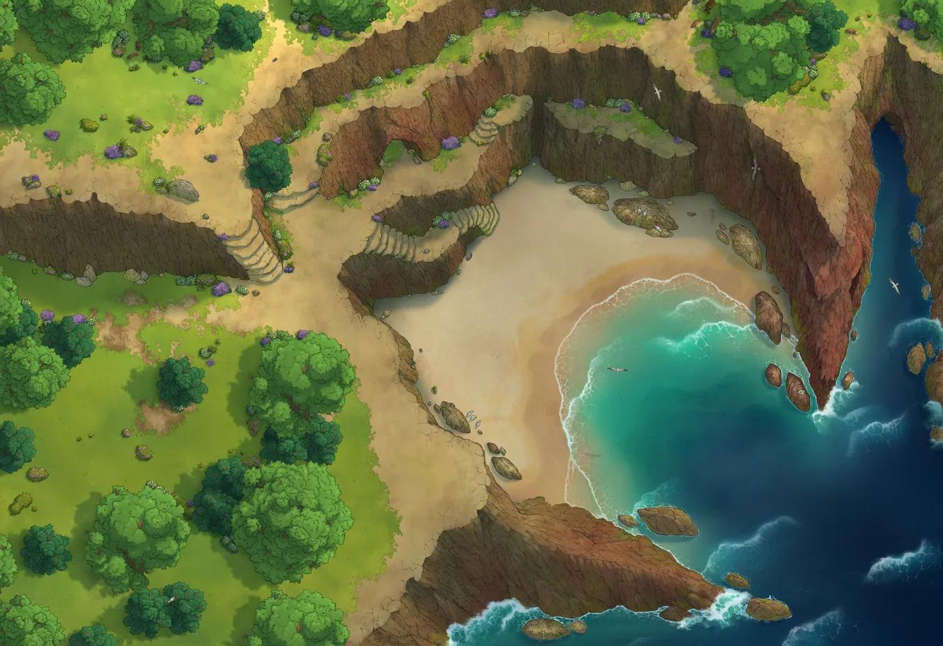 Secret Cove map, Natural Day variant thumbnail